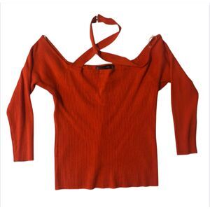 Fashion to Figure Daphne Cross Neck Off-the-Shoulder Sweater 2X